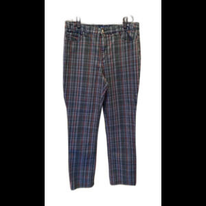 Charter Club Jean Shop Lexington Straight Plus Size 14 Plaid Womens Pants